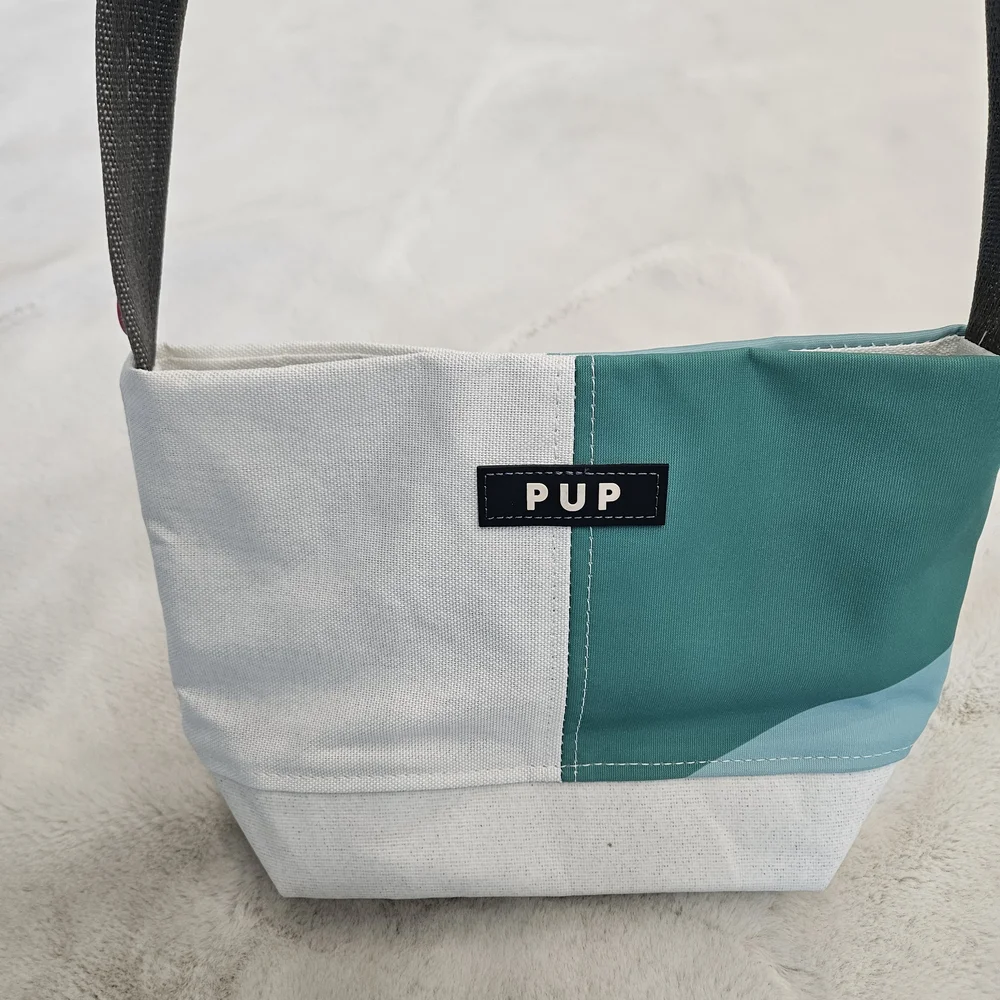 Women's Green and White Shoulder Bag - Picture 2 of 7